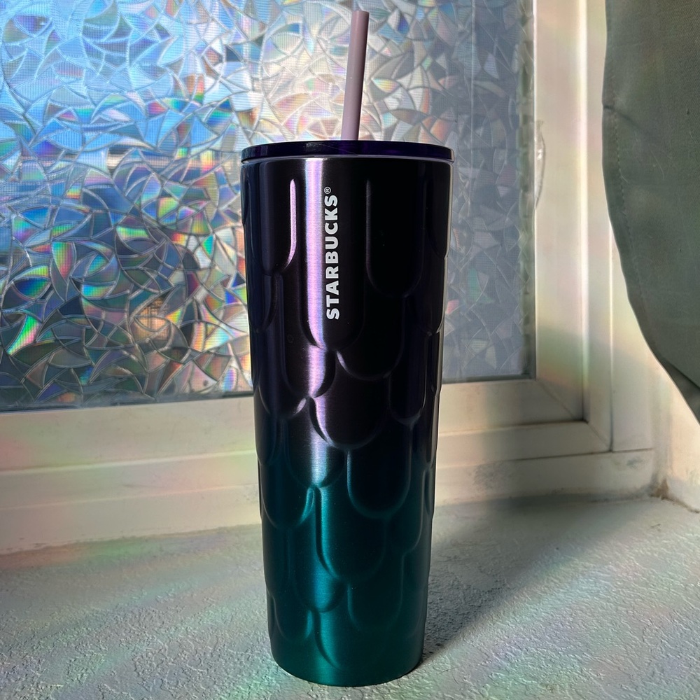 Starbucks Mermaid Tumbler with straw